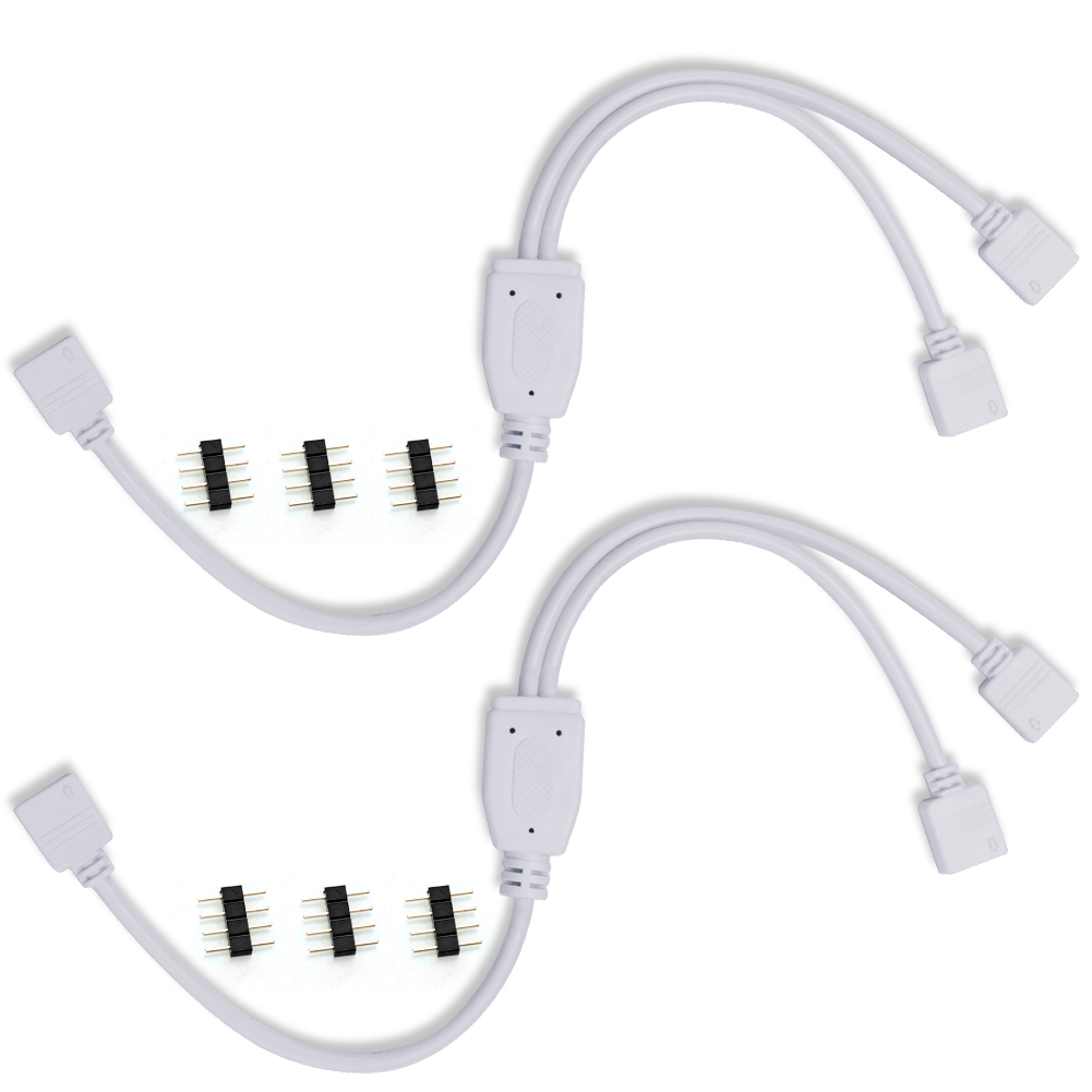 LED Strip Light Connector 1 to 2 Female Connection Cable