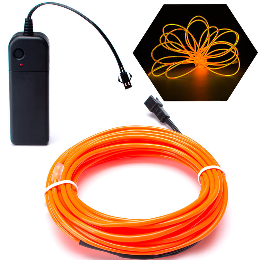 EL Wire Orange 15FT