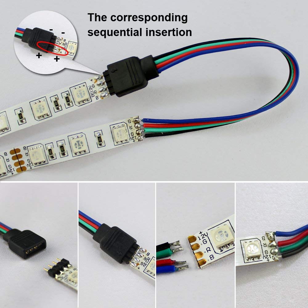 Cable conector de la luz de tira del LED